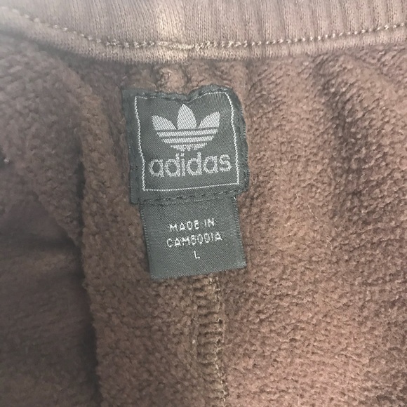 Adidas Brown Pants Size Large - Picture 4 of 4